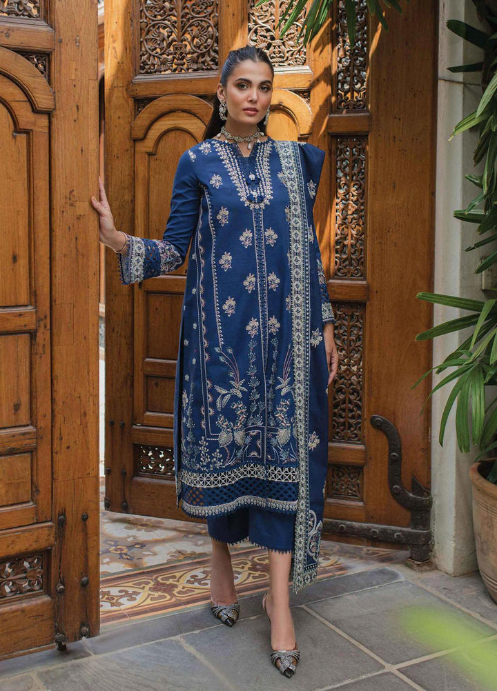 Qalamkar Embroidered Khaddar Suits Unstitched 3 Piece QLM23LW SC-05 Romina - Luxury Winter Collection