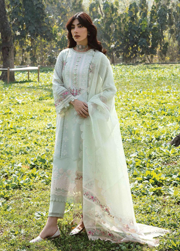 Qline by Qalamkar Embroidered Lawn Suits Unstitched 3 Piece QLM23Q AK-05 Emhal - Luxury Collection