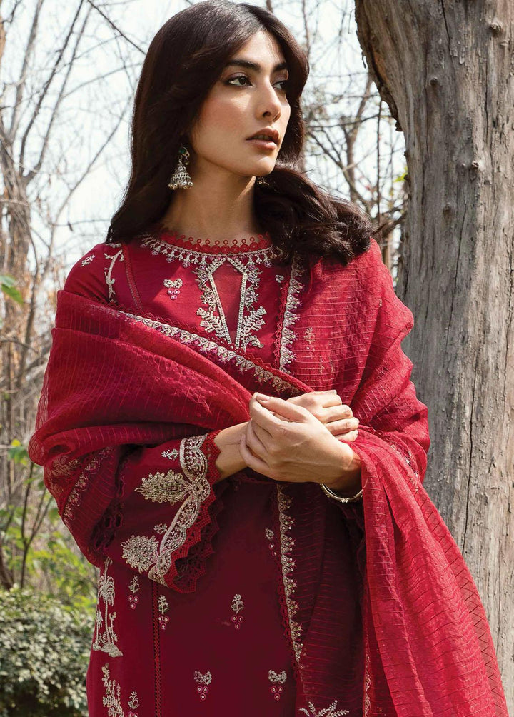 Qline by Qalamkar Embroidered Lawn Suits Unstitched 3 Piece QLM23Q AK-10 Kiera - Luxury Collection