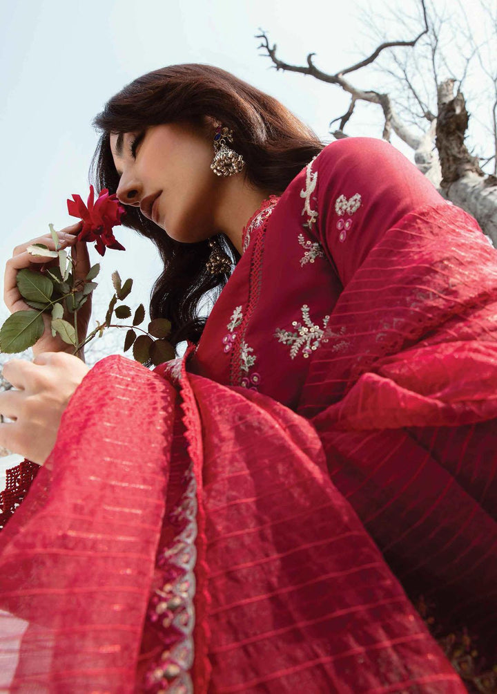 Qline by Qalamkar Embroidered Lawn Suits Unstitched 3 Piece QLM23Q AK-10 Kiera - Luxury Collection