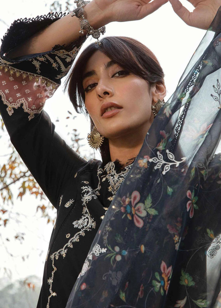 Qline by Qalamkar Embroidered Lawn Suits Unstitched 3 Piece QLM23Q AK-11 Sanchi - Luxury Collection