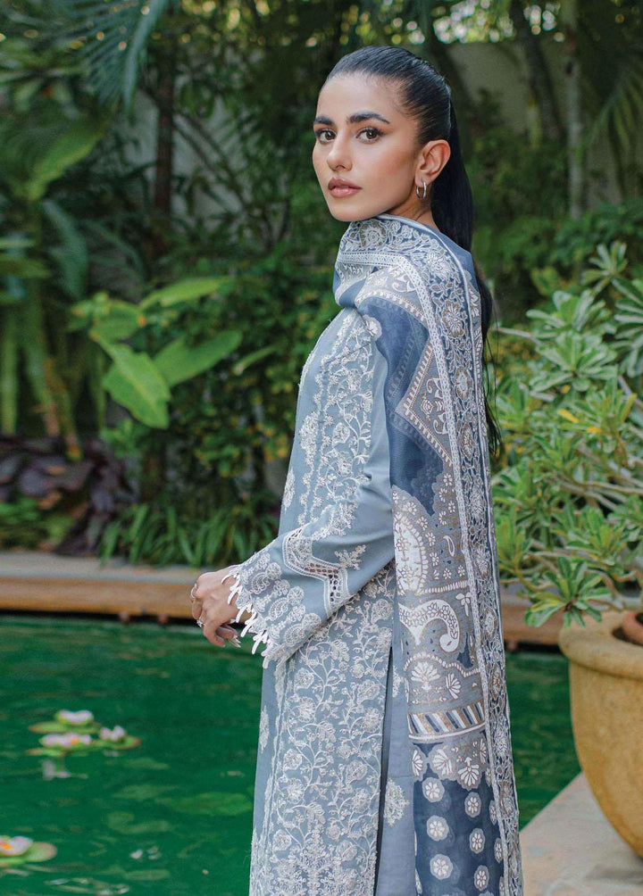 Qline By Qalamkar Embroidered Linen Suits Unstitched 3 Piece QLM23LN WL-02 Aveline - Winter Collection