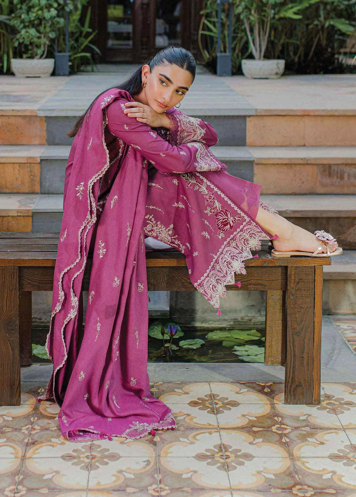 Qline By Qalamkar Embroidered Linen Suits Unstitched 3 Piece QLM23LN WL-03 Sera - Winter Collection