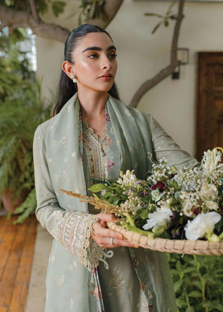 Qline By Qalamkar Embroidered Linen Suits Unstitched 3 Piece QLM23LN WL-07 Lavinia - Winter Collection