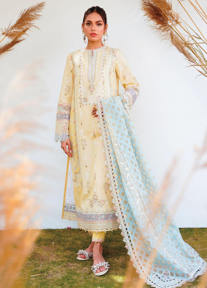 Qlinekari By Qalamkar Embroidered Chikankari Suits Unstitched 3 Piece QLM23QL RT-12 Ryan - Summer Collection