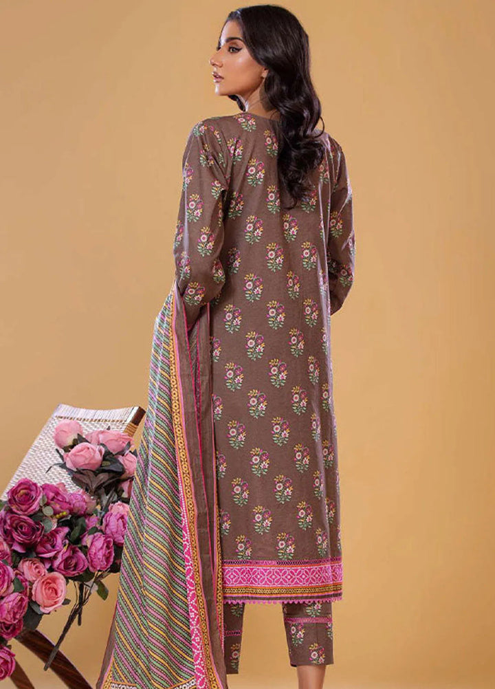 Rabea By Shariq Textile Printed Lawn Suit Unstitched 3 Piece SQT24R ST 6 - Summer Collection