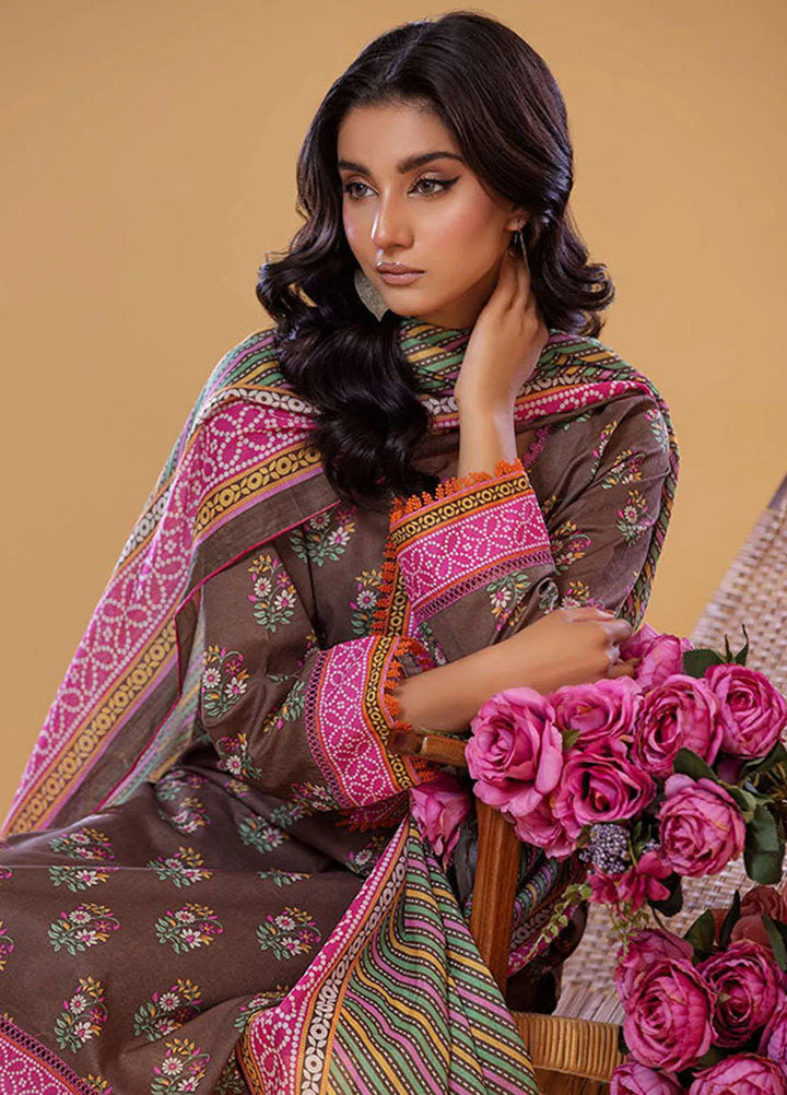 Rabea By Shariq Textile Printed Lawn Suit Unstitched 3 Piece SQT24R ST 6 - Summer Collection