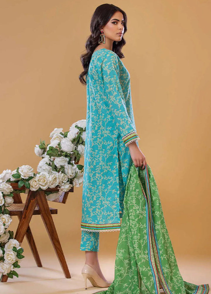 Rabea By Shariq Textile Printed Lawn Suit Unstitched 3 Piece SQT24R ST 9 - Summer Collection