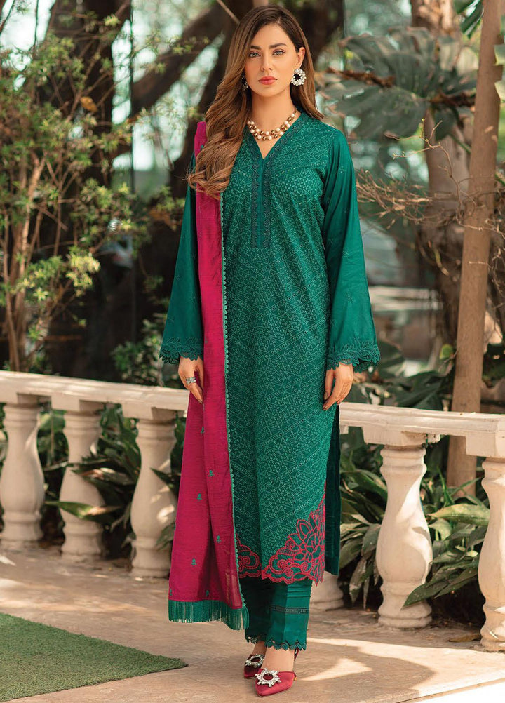 RajBari Embroidered Lawn Suits Unstitched 3 Piece RB22J 3A - Exclusive Collection