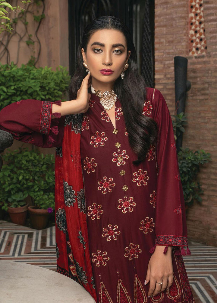 RajBari Embroidered Chikankari Suits Unstitched 3 Piece RB21F 4B - Festive Collection