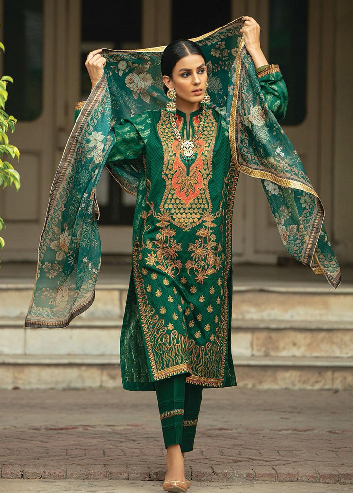 RajBari Embroidered Jacquard Suits Unstitched 3 Piece RB22SS 1A - Spring / Summer Collection