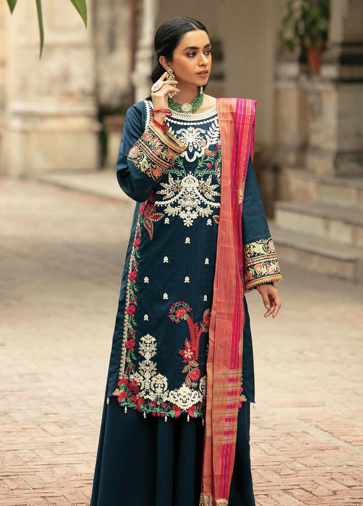 RajBari Embroidered Jacquard Suits Unstitched 3 Piece RB22SS 2A - Spring / Summer Collection