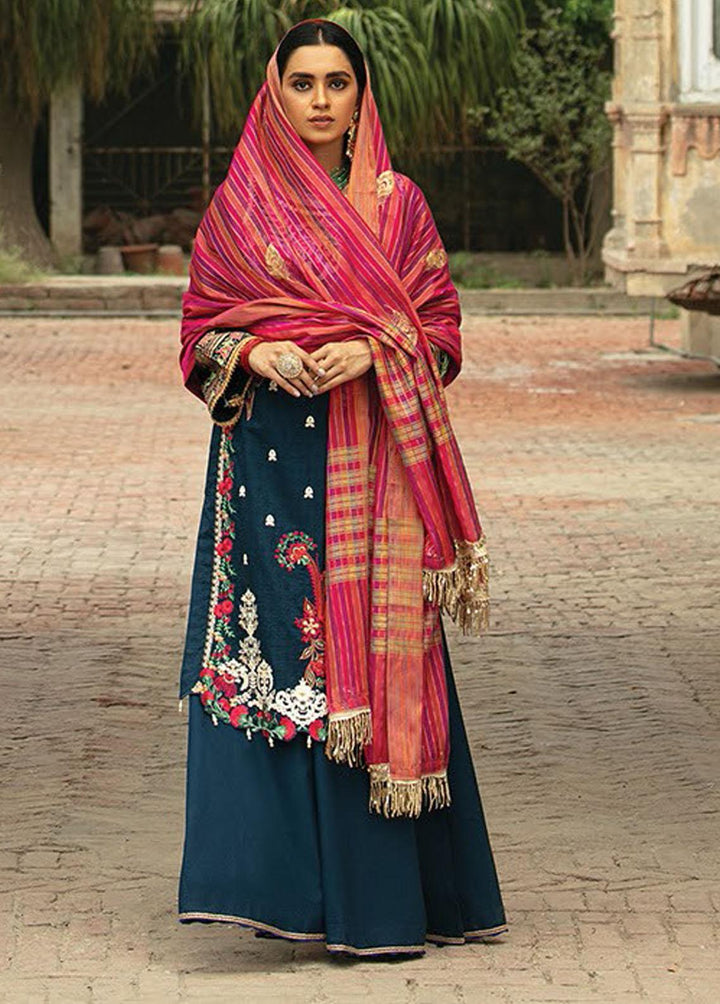 RajBari Embroidered Jacquard Suits Unstitched 3 Piece RB22SS 2A - Spring / Summer Collection