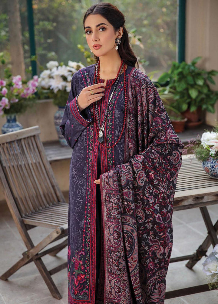 RajBari Embroidered Karandi Suits Unstitched 3 Piece RB21W 9A - Winter Collection