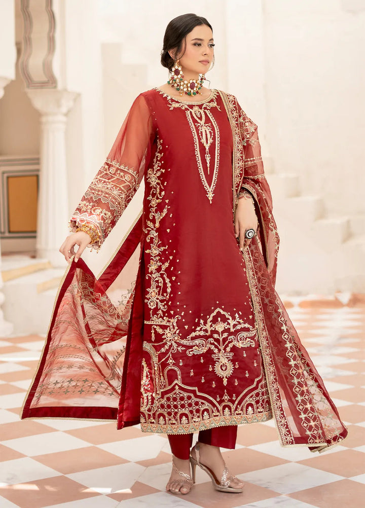 Rajwani by HM Pret Embroidered Organza 3 Piece Suit Marjan