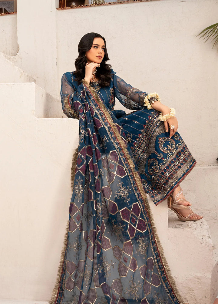 Rajwani by HM Pret Embroidered Organza 3 Piece Suit Tara