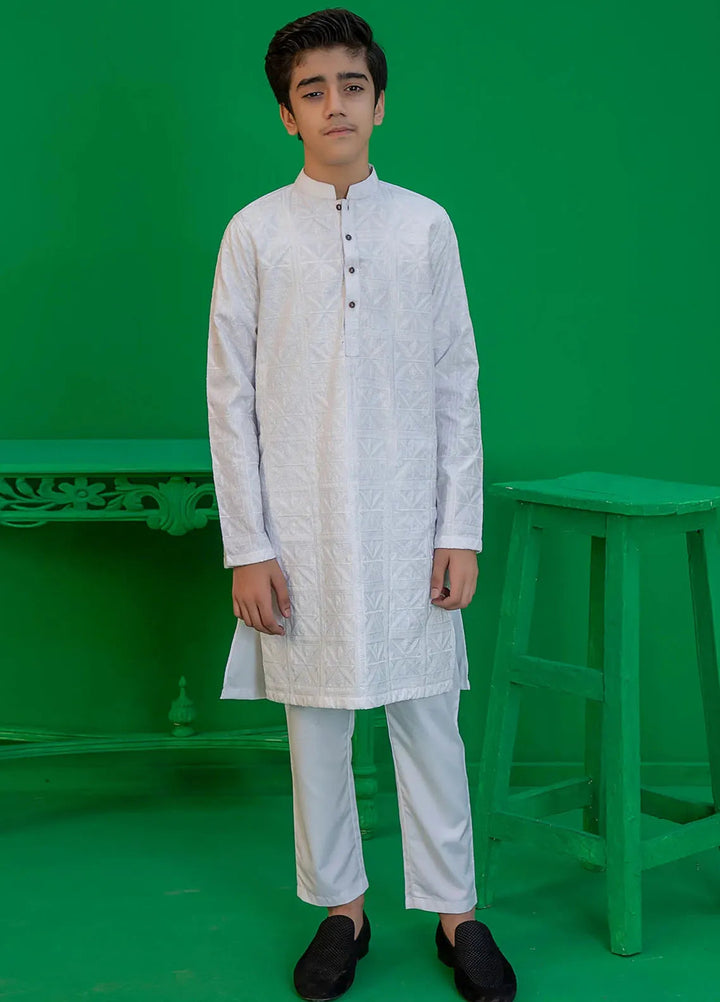 Rang By Ahmad Raza Wash N Wear Embroidered Boys Kurta Pajama -  AR-8006