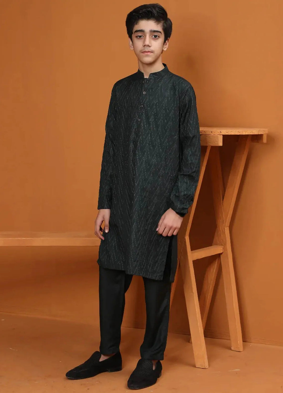 Rang By Ahmad Raza Wash N Wear Embroidered Boys Kurta Pajama -  AR8008