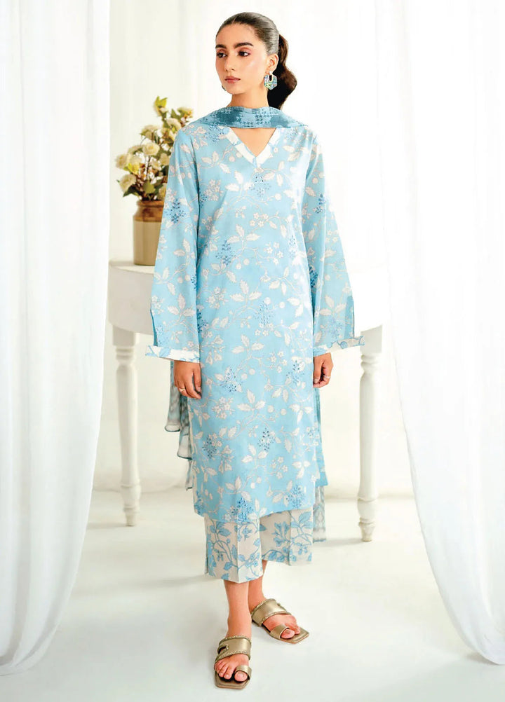 Rang e Bahar by Humdum Embroidered Lawn Suits Unstitched 3 Piece HD25RB D-03 - Summer Collection