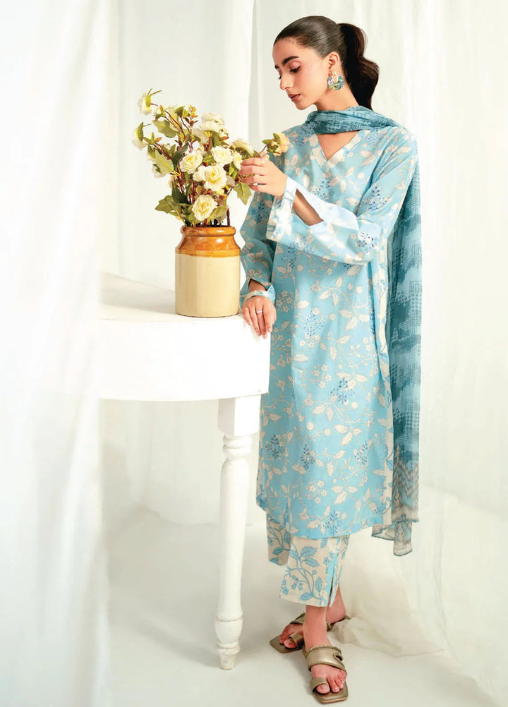 Rang e Bahar by Humdum Embroidered Lawn Suits Unstitched 3 Piece HD25RB D-03 - Summer Collection