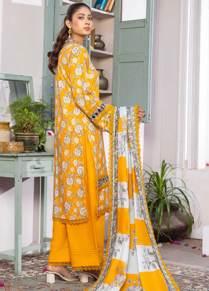 Rang E Noor By Humdum Printed Lawn Suit Unstitched 3 Piece HD24R D-04 - Summer Collection