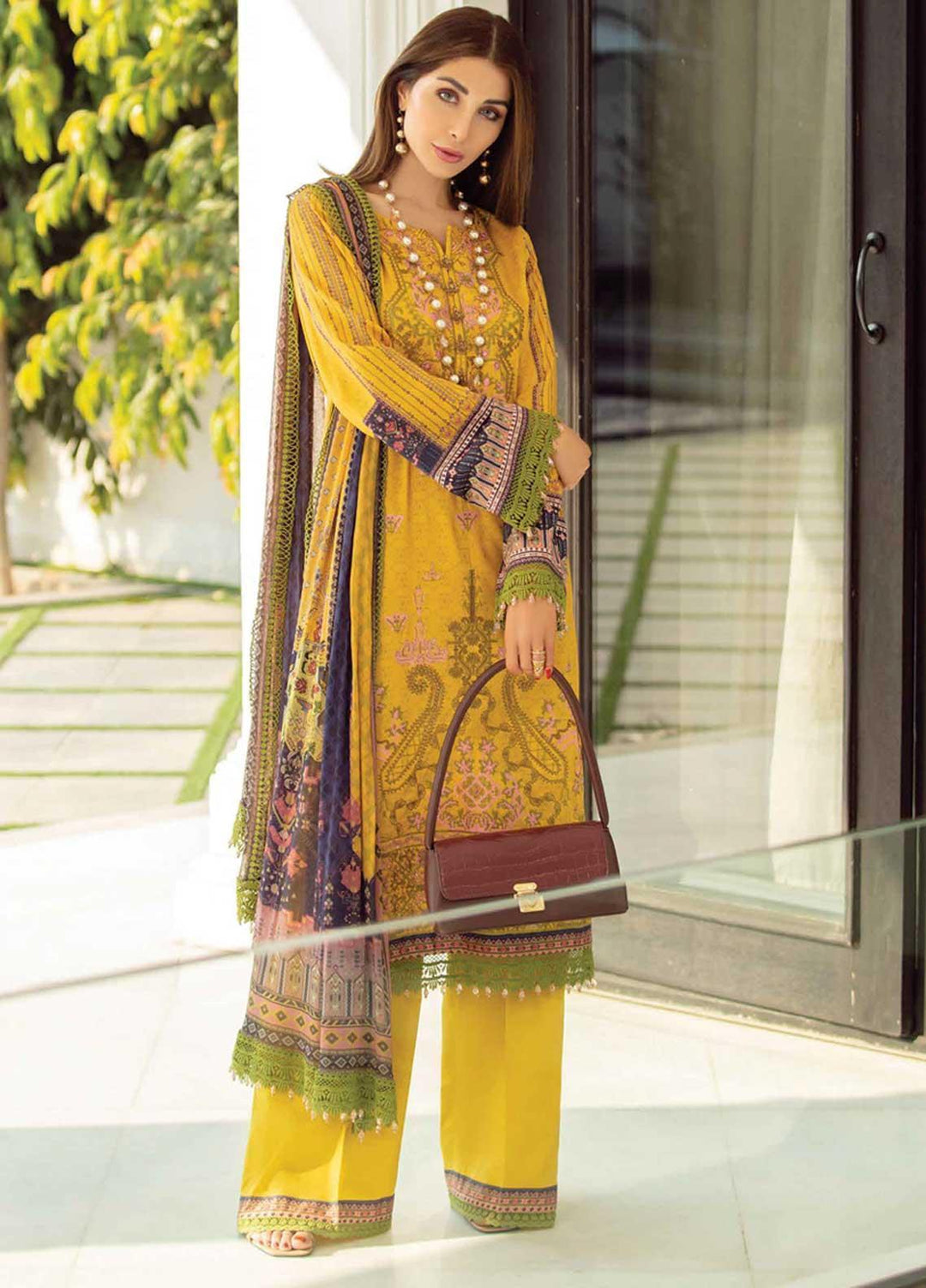Florence By Rang Rasiya Embroidered Lawn Suits Unstitched 3 Piece RR21F 02 - Summer Collection