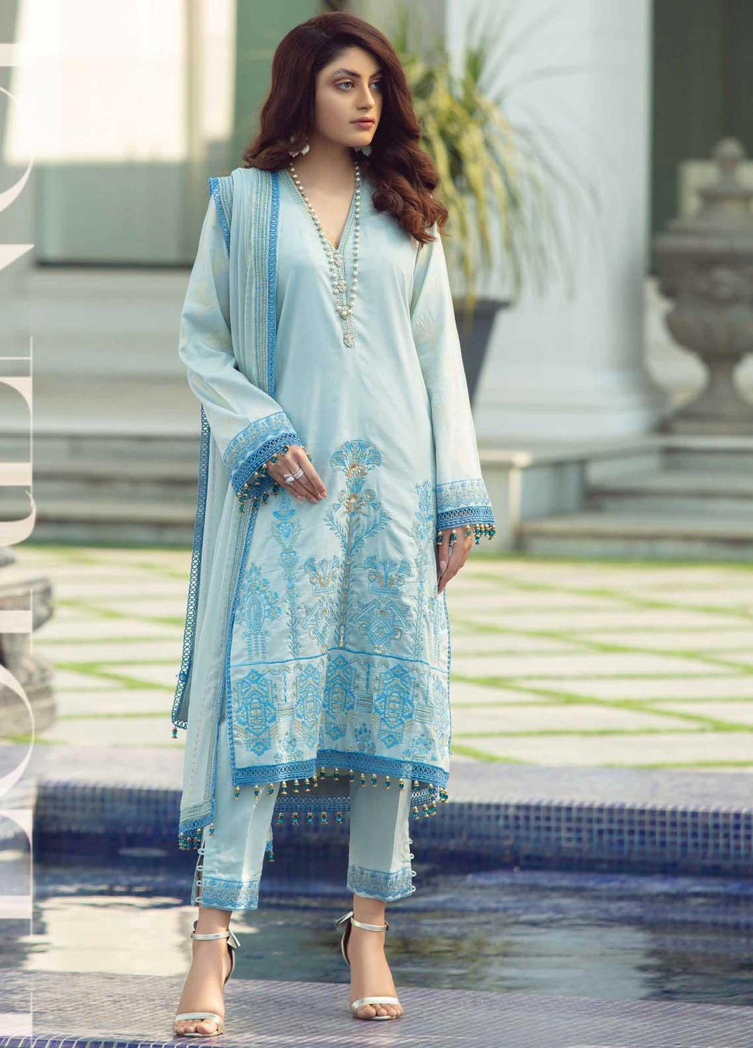 Florence By Rang Rasiya Embroidered Lawn Suits Unstitched 3 Piece RR21F 16 - Summer Collection