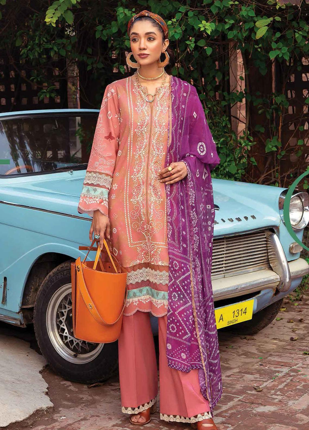 Lifestyle By Rang Rasiya Embroidered Lawn Suits Unstitched 3 Piece RR22PL 03 Wisteria - Summer Collection
