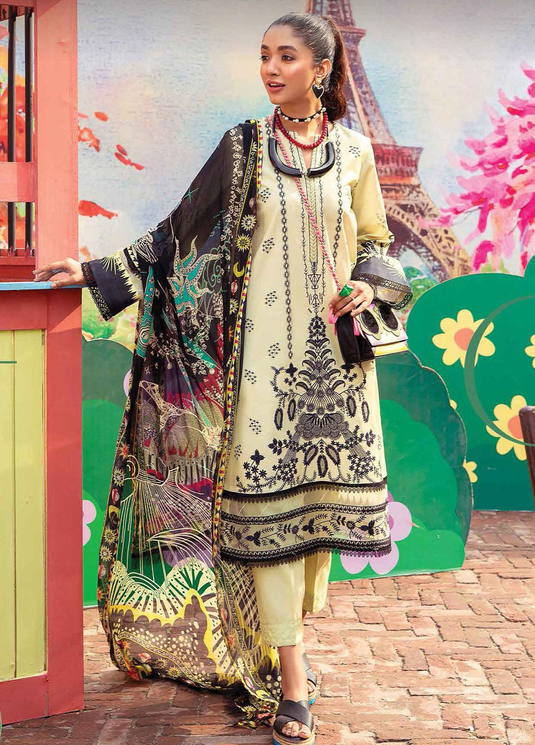 Lifestyle By Rang Rasiya Embroidered Lawn Suits Unstitched 3 Piece RR22PL 05 Twilight - Summer Collection