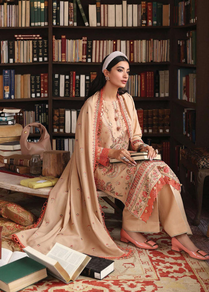 Rang Rasiya Embroidered Karandi Suits Unstitched 3 Piece RRV2WP22D3 Blaze - Winter Collection