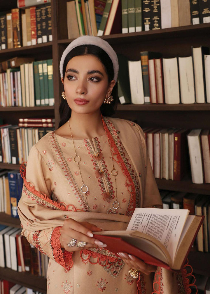 Rang Rasiya Embroidered Karandi Suits Unstitched 3 Piece RRV2WP22D3 Blaze - Winter Collection