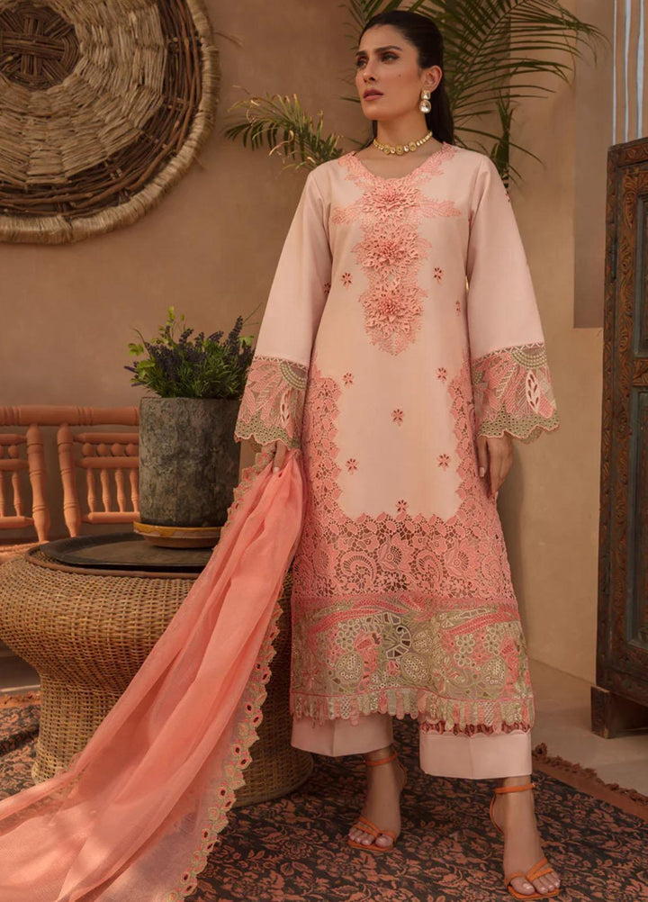 Rang Rasiya Embroidered Lawn Suits Unstitched 3 Piece RR23PE Marganite - Eid Collection