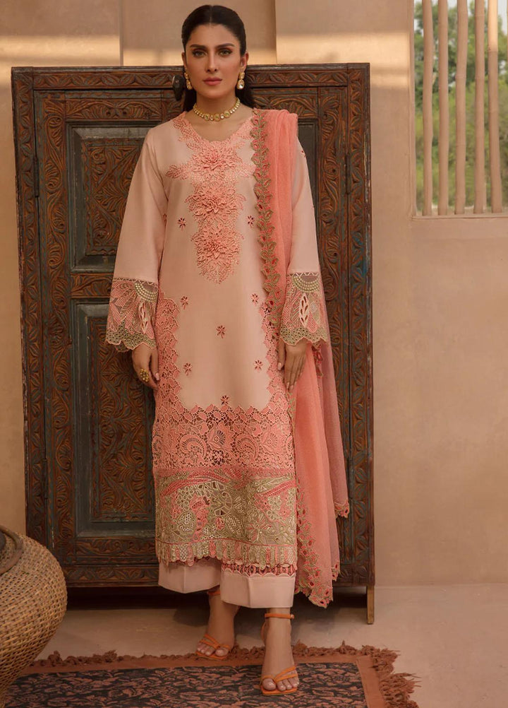 Rang Rasiya Embroidered Lawn Suits Unstitched 3 Piece RR23PE Marganite - Eid Collection