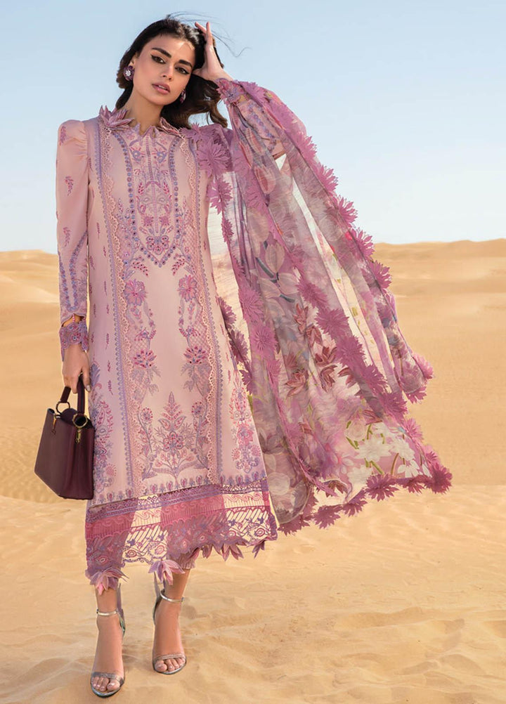 Rang Rasiya Embroidered Lawn Suits Unstitched 3 Piece RR23SP 02 Camila - Premium Collection