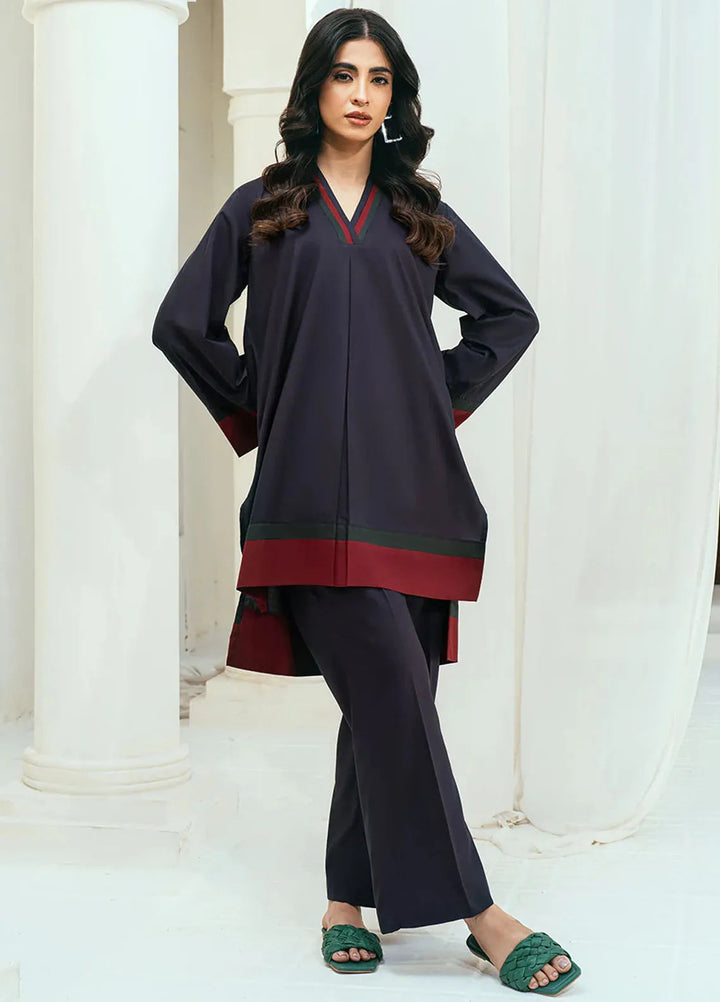 Rangeen Pret Casual Wash n Wear 2 Piece Suit Mulberry Co-Ord