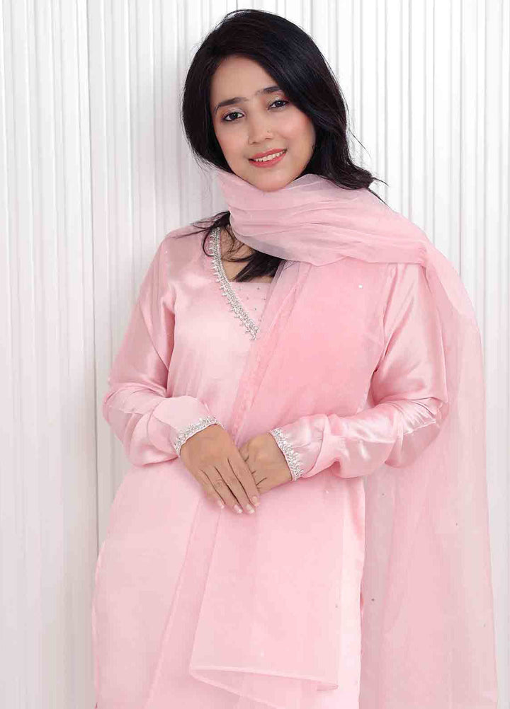 Rangeen Pret Dyed Raw Silk 3 Piece Anna