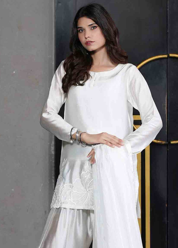 Rangeen Pret Dyed Raw Silk 3 Piece Roheen