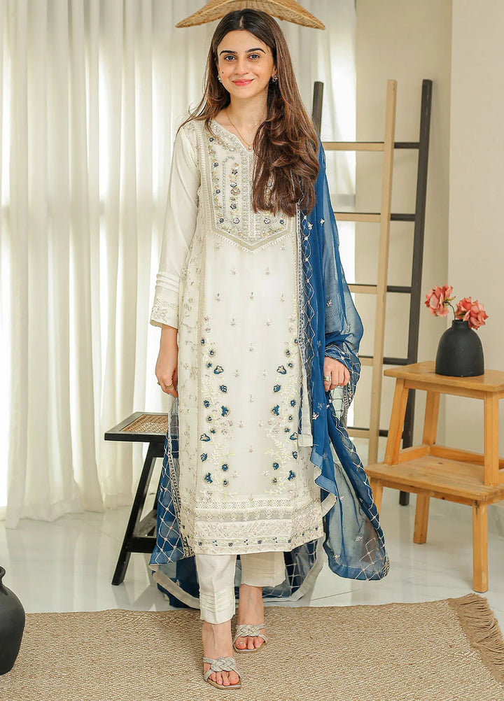 Rangeen Pret Embroidered Chiffon 3 Piece Suit Aleesa