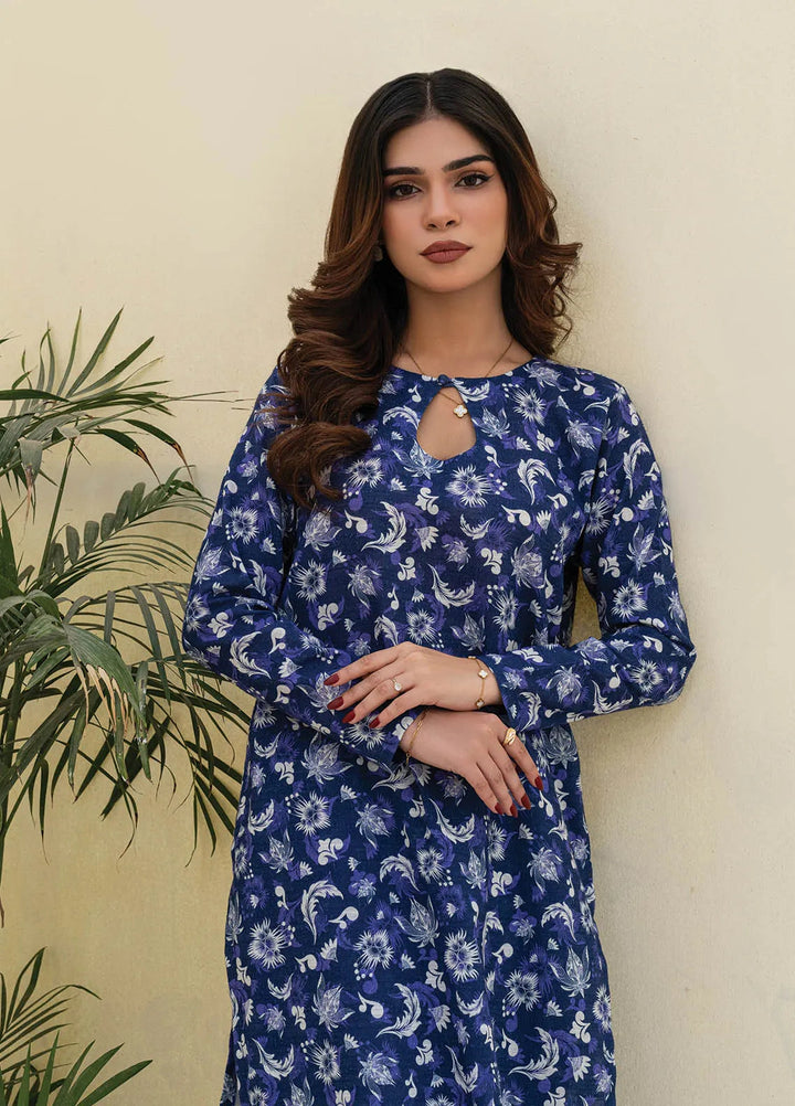 Rangeen Pret Printed Khaddar 2 Piece Suit Aster Harmony