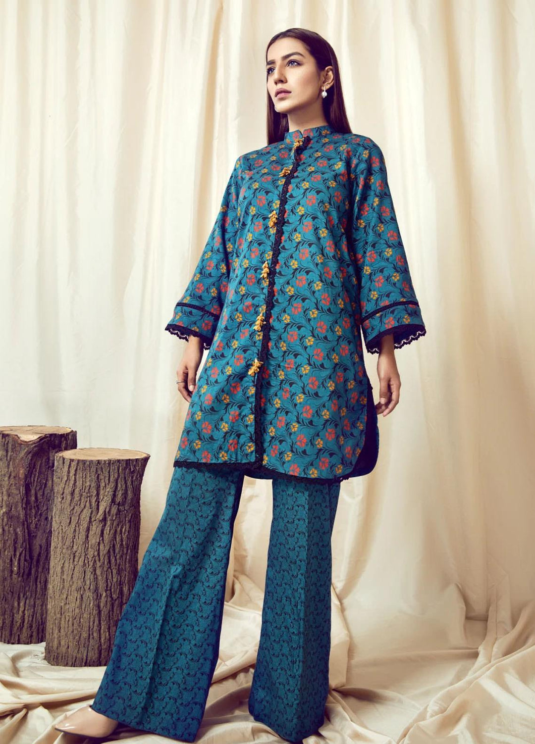 Rangoli by Ittehad Textiles Printed Lawn Suits Unstitched 2 Piece ITD21R 21414B-ZNK - Summer Collection