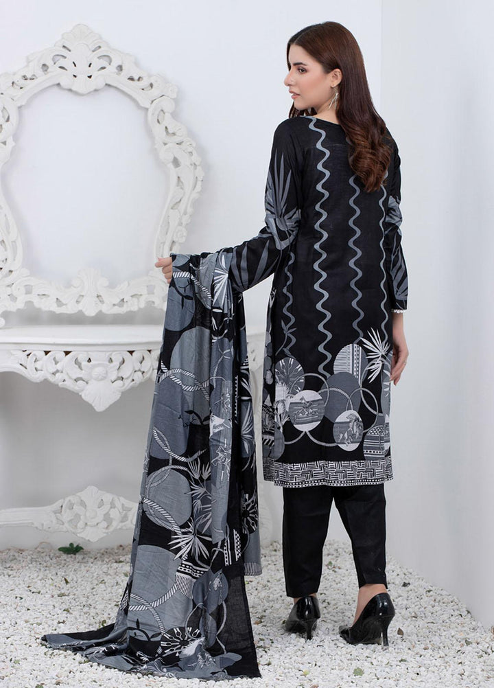Rangreza By ZS Textiles Printed Lawn Suits Unstitched 3 Piece ZS21BW 05 - Black & White Collection