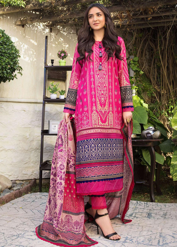 Rania by Asim Jofa Embroidered Lawn Suits Unstitched 3 Piece AJ23R AJRP-04 - Summer Collection
