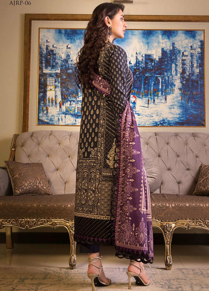 Rania by Asim Jofa Embroidered Lawn Suits Unstitched 3 Piece AJ23R AJRP-06 - Summer Collection