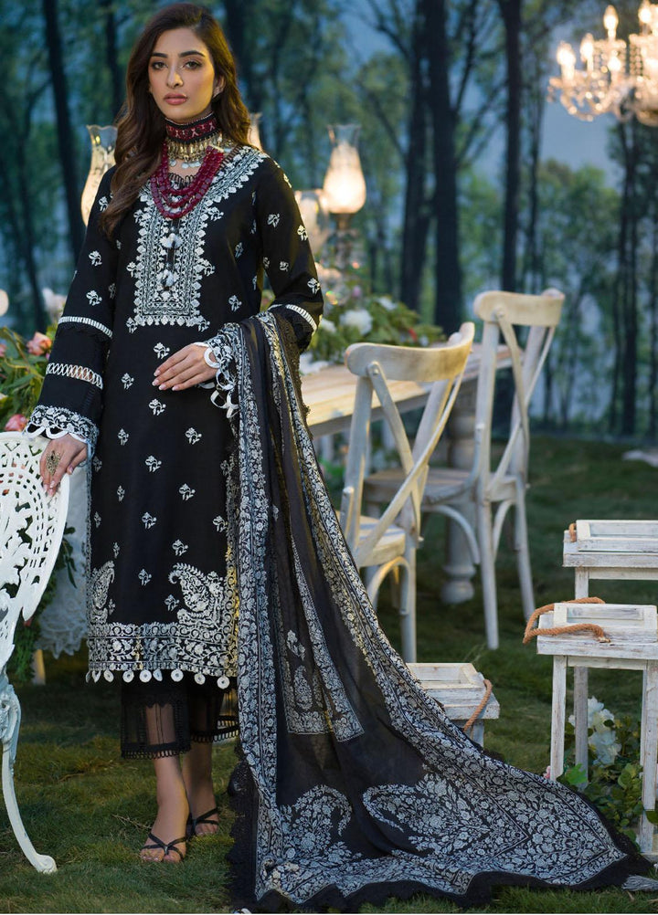 Rania By Asim Jofa Embroidered Lawn Suits Unstitched 3 Piece AJ22RR AJPR-32 - Summer Collection