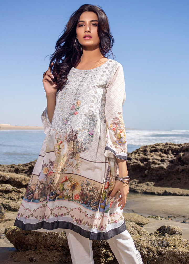 Ravishing by ZS Textiles Embroidered Lawn Unstitched 3 Piece Suit ZS21R 01 - Summer Collection