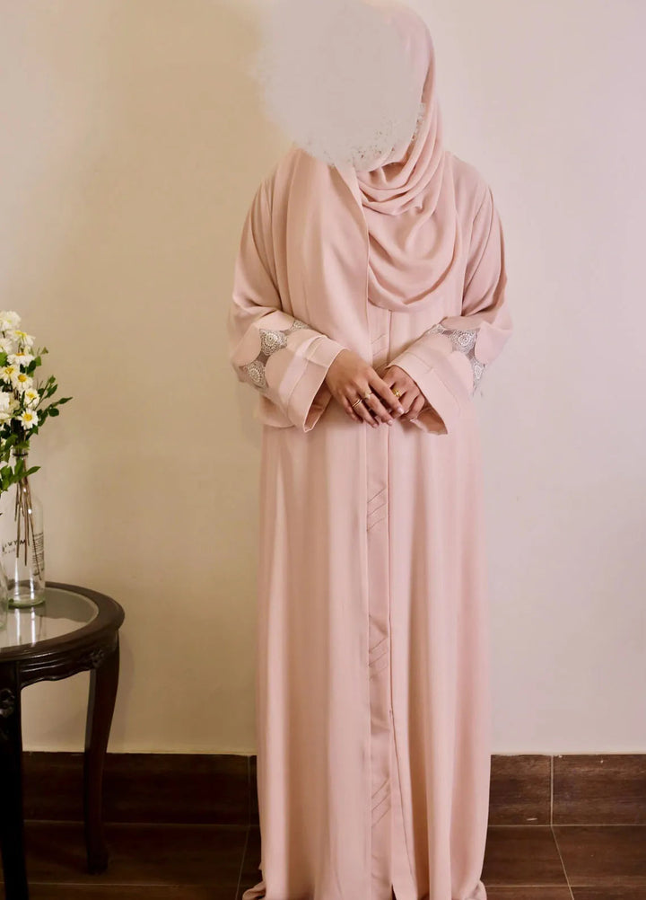 Raya by Bibayas Pret Embroidered Georgett 2 Piece Abaya Nahla