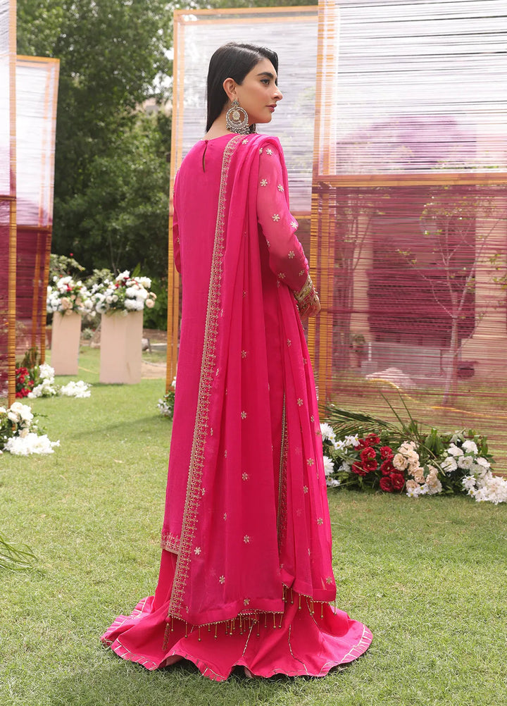 Raya By Salitex Embroidered Chiffon Suit Unstitched 3 Piece UNW24CH001UT - Festive Collection