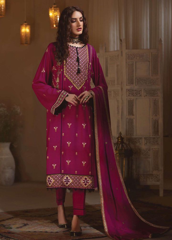 Rayon by Sifa  Embroidered  Suits Unstitched 3 Piece SF21RW SR21-01 Iris - Winter Collection