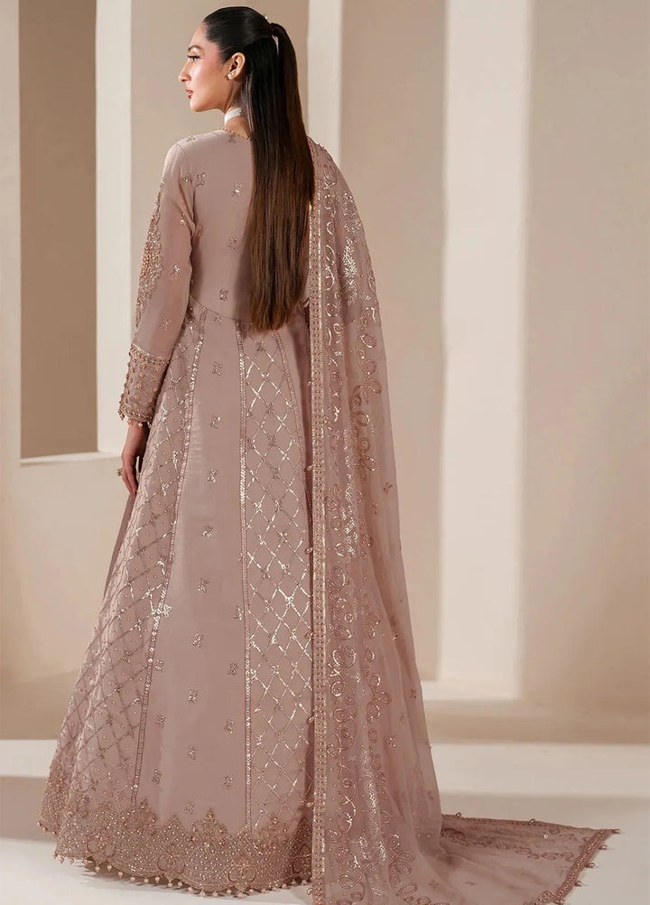 Reena by Alizeh Fashion Embroidered Chiffon Suit Unstitched 3 Piece AFB25RE D-4031 Saffron - Formals Collection