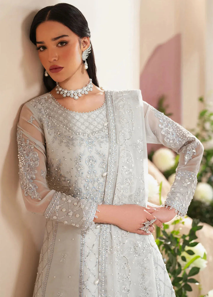 Reena by Alizeh Fashion Embroidered Chiffon Suit Unstitched 3 Piece AFB25RE D-4032 Musk - Formals Collection